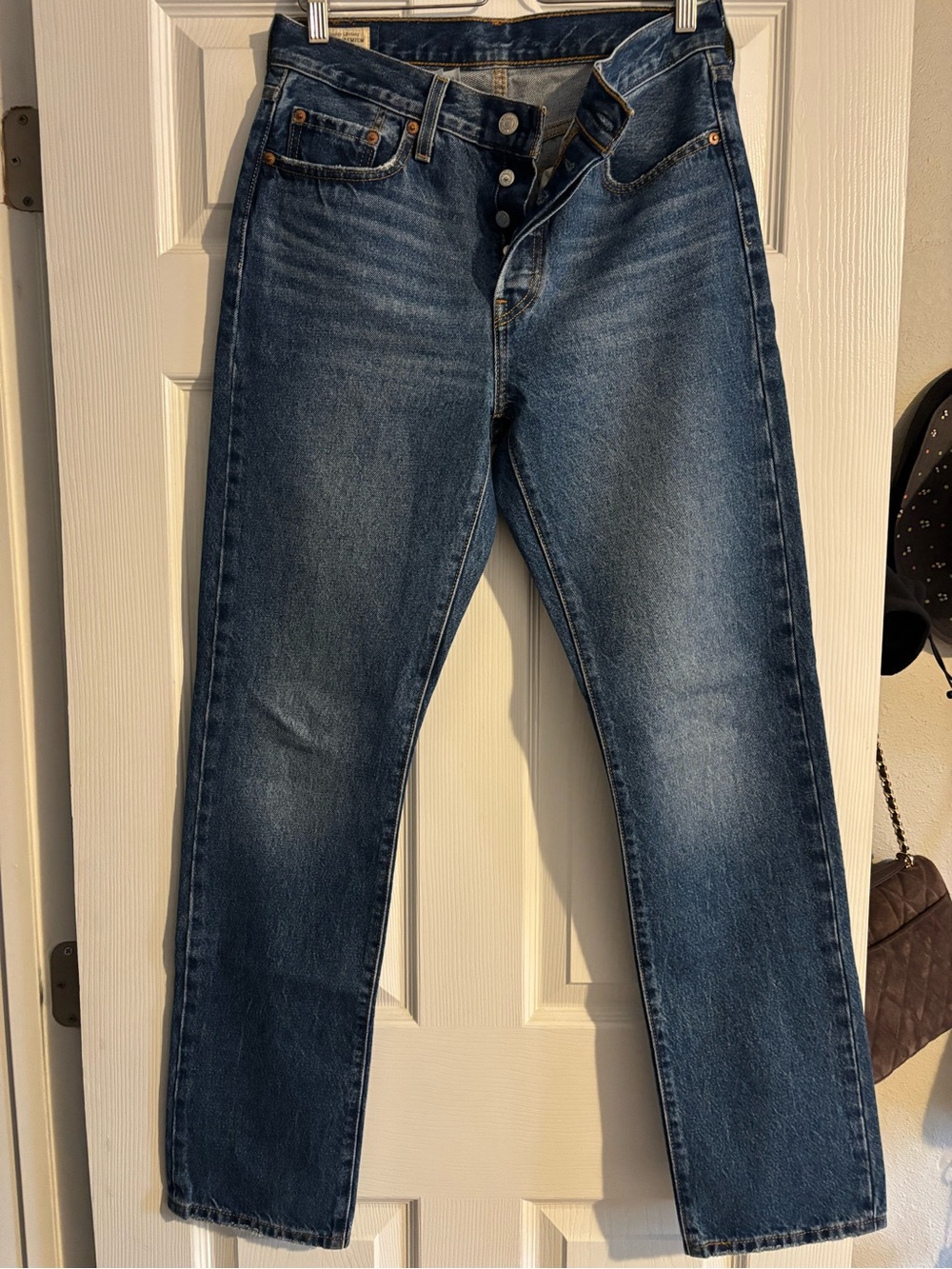 Levi's 501 Straight-Leg High Rise Jeans